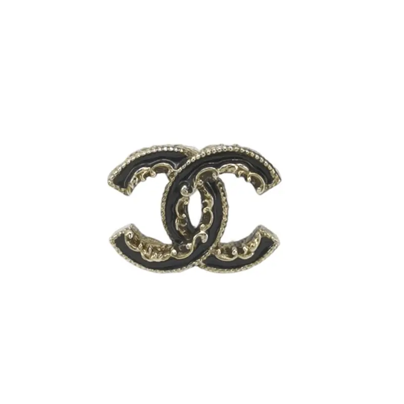 Chanel C logo, серьги-пусеты