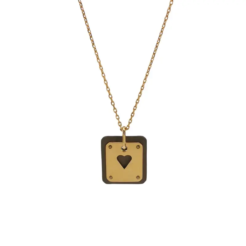 Hermès As de Coeur, колье